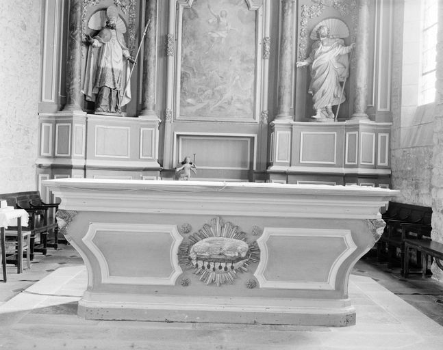 Autel (état en 1992) ; Maître autel, vue générale.