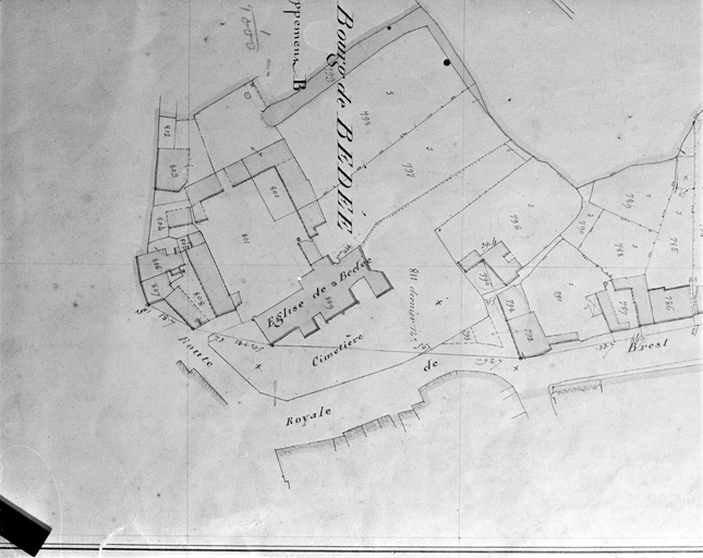 Extrait cadastral de 1844, section E5 n°809