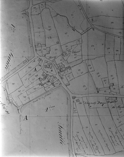 Extrait cadastral de 1849, section A3 n°610