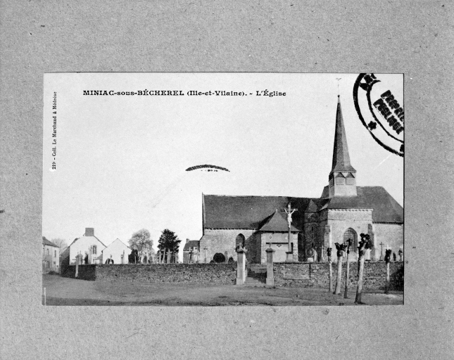 Carte postale ancienne. Elévation sud : vue générale.