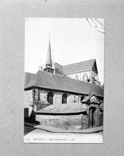 Ancienne église, élévation Sud-Ouest : vue générale.