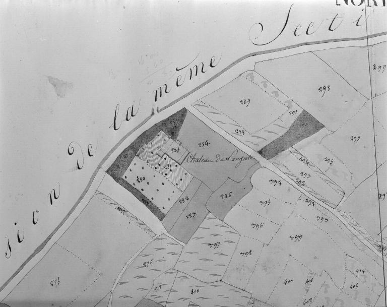 Extrait cadastral 1809, section F2.