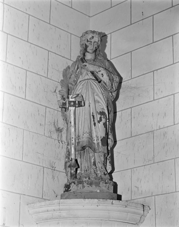 Statue (petite nature) : sainte Philomène