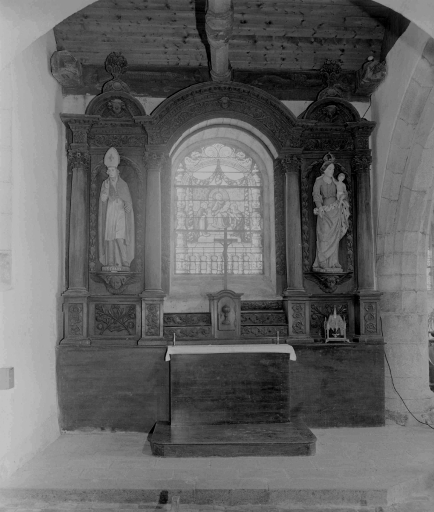 Retable latéral : saint Firmin, Saint-Lubin (Plémet)