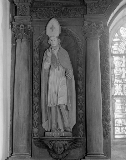 Statue : saint Firmin, Saint-Lubin (Plémet)