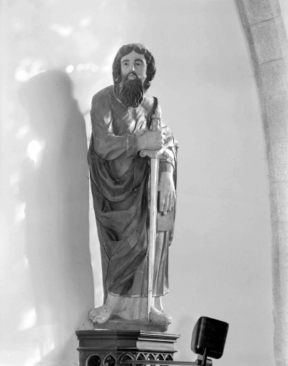 2 statues : saint Paul, saint Pierre (Plémet)