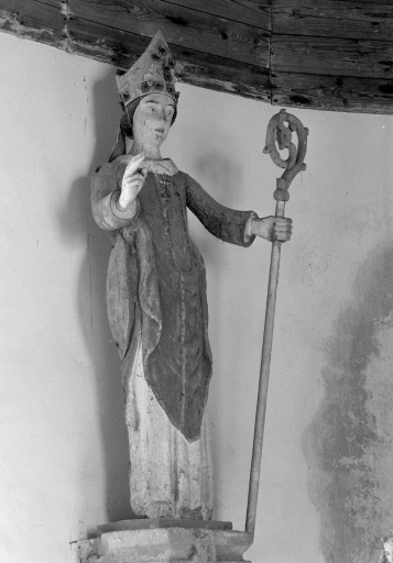 Statue : saint Firmin, l'Abbaye (La Ferrière fusionnée en Plémet en 2016) 