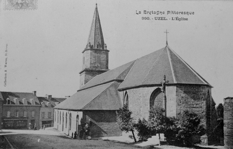 Carte postale, La Bretagne pittoresque, vue sud est de l'église