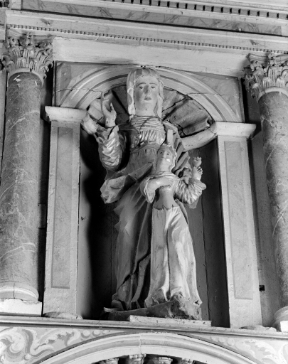 Groupe sculpté : Sainte Anne et la Vierge