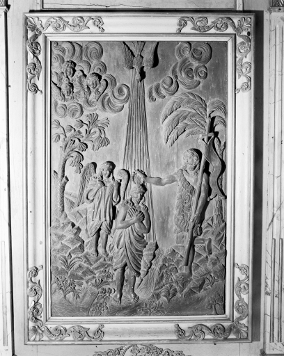 Haut-relief : baptême du Christ