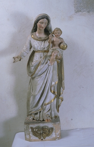 Statue (petite nature) : Vierge à l'Enfant