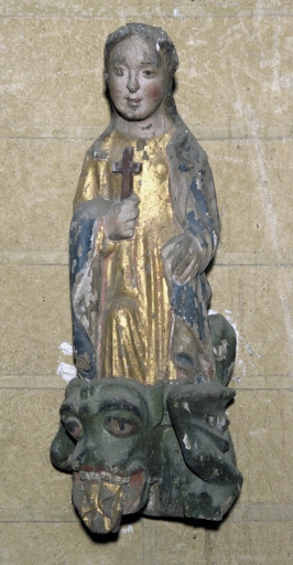 Statue (statuette) : Sainte Marguerite