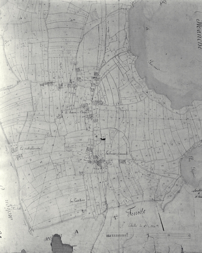 Les écarts du Haut Bout, de la Ville Blanche et de Basse Cancale sur le cadastre de 1828 ; Extrait du cadastre de 1828 ; Extrait du cadastre de 1828 ; Extrait du cadastre de 1828 ; Extrait du cadastre de 1828 ; Extrait du cadastre de 1828 ; Extrait du cadastre de 1828