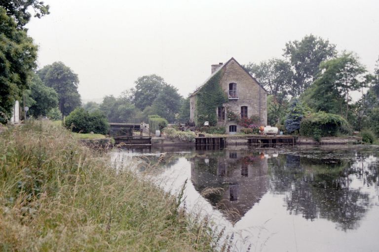 Vue de situation ; Site d'écluse et moulin du Stumo