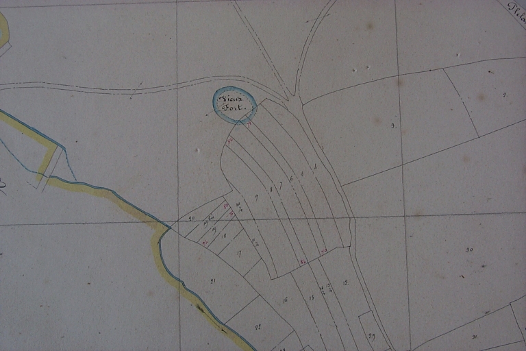 Le Vieux Fort sur le cadastre napoléonien