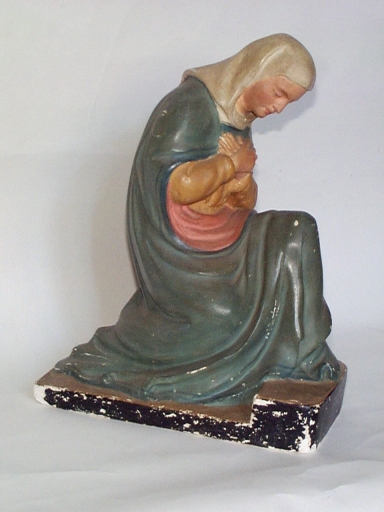 Vue d'un santon : la Vierge