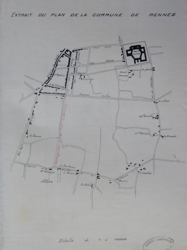 Prolongement de la rue Lobineau, 2e projet, dessin, par Perré ingénieur, 1911 (A. C. Rennes) ; Prolongement de la rue Lobineau, 2e projet, dessin par Perré ingénieur, 1911 (A. C. Rennes) ; Prolongement de la rue Lobineau, 2e projet, dessin, par Perré ingénieur, 1911 (A. C. Rennes) ; Prolongement de la rue Lobineau, 2e projet, dessin, par Perré ingénieur, 1911 (A. C. Rennes)