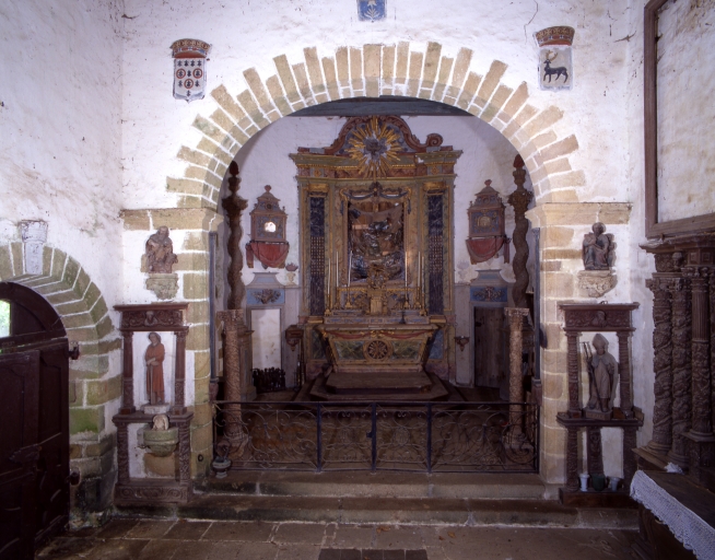 Intérieur, vue vers l'est