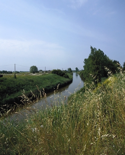 Le 'Canal des Allemands' limite la commune à l'est ; Les rives du fossé