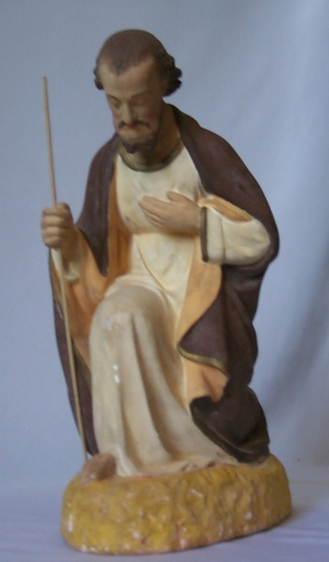 Vue d'un santon : saint Joseph