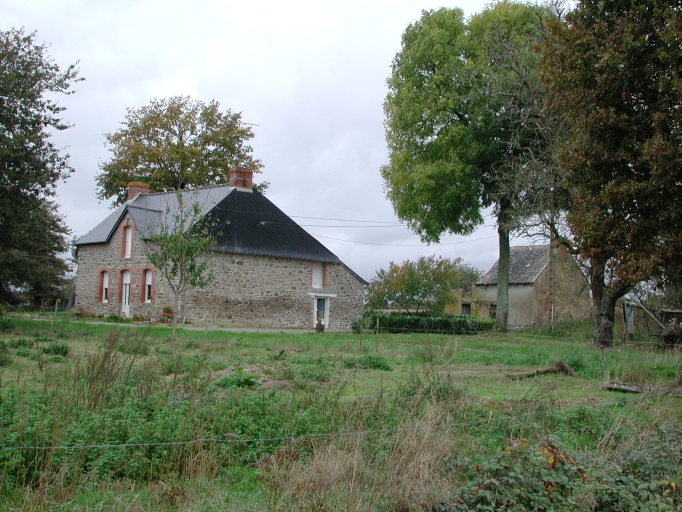 Logis isolés à l'ouest ; Vue de situation ; maison à gauche sur l'image