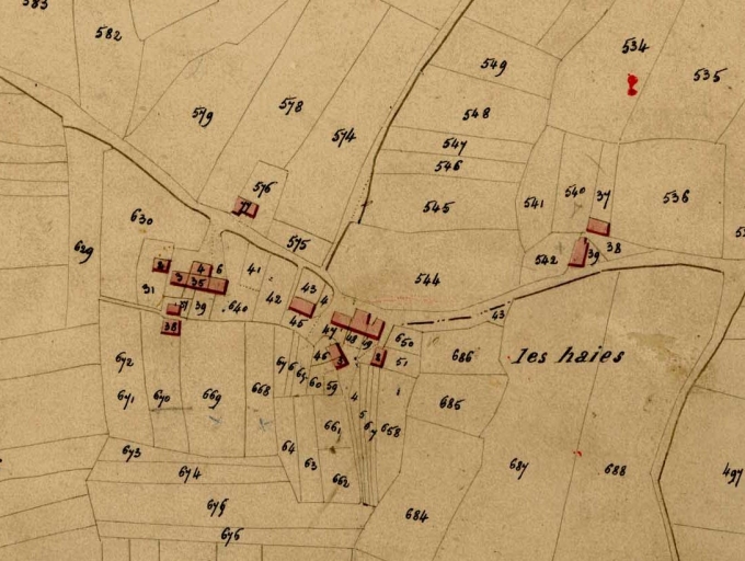 Cadastre de 1827 ; Cadastre de 1827 ; ouvrage parcelle 37