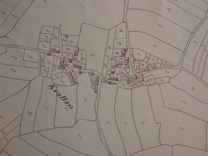 Extrait du cadastre de 1828 (Doc. AD Morbihan, 3P) ; Extrait du cadastre ancien de 1828 (AD Morbihan, 3P). ; Extrait du cadastre de 1828 (Doc. AD Morbihan, 3P) ; Extrait du cadastre ancien de 1828 (Doc. AD Morbihan, 3P)