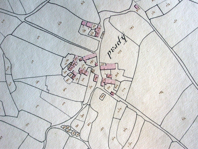 Extrait du cadastre ancien de 1828 (Doc. AD Morbihan, 3P) ; Extrait du cadastre ancien de 1828 (Doc. AD Morbihan, 3P) ; Extrait du cadastre ancien de 1828 (Doc. AD Morbihan, 3P) ; Extrait du cadastre ancien de 1828 (Doc. AD Morbihan, 3P) ; Extrait du cadastre ancien de 1828 (AD Morbihan, 3P)