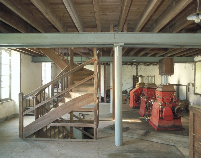Vue générale de l'alignement des machines
