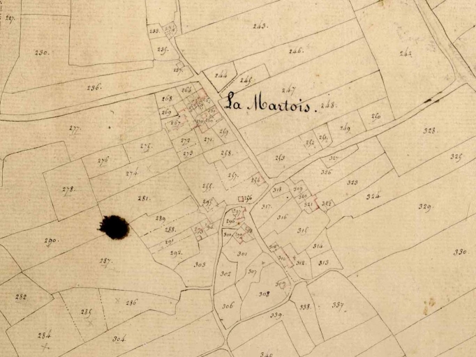 Extrait du cadastre de 1827