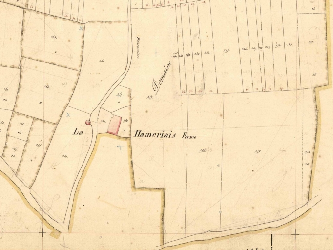 Le hameau sur le cadastre de 1843