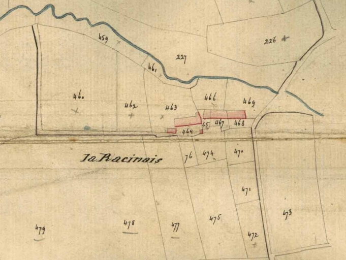 Cadastre vers 1825