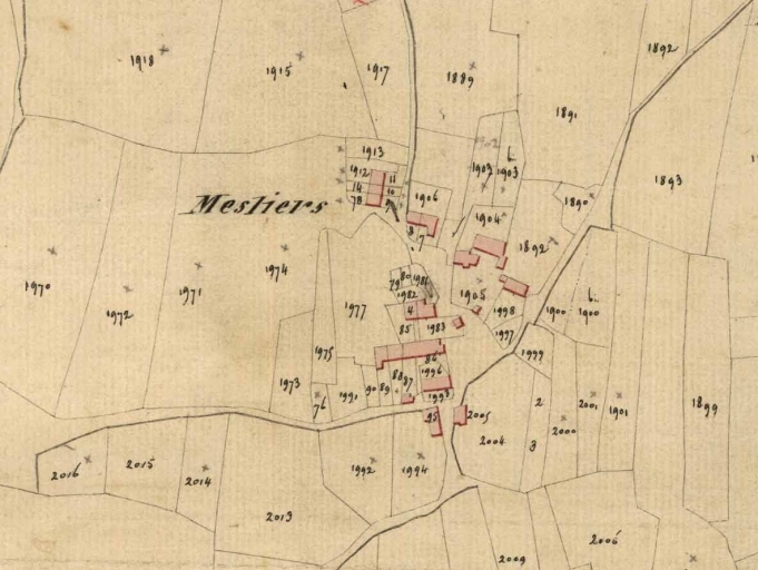 Cadastre vers 1825