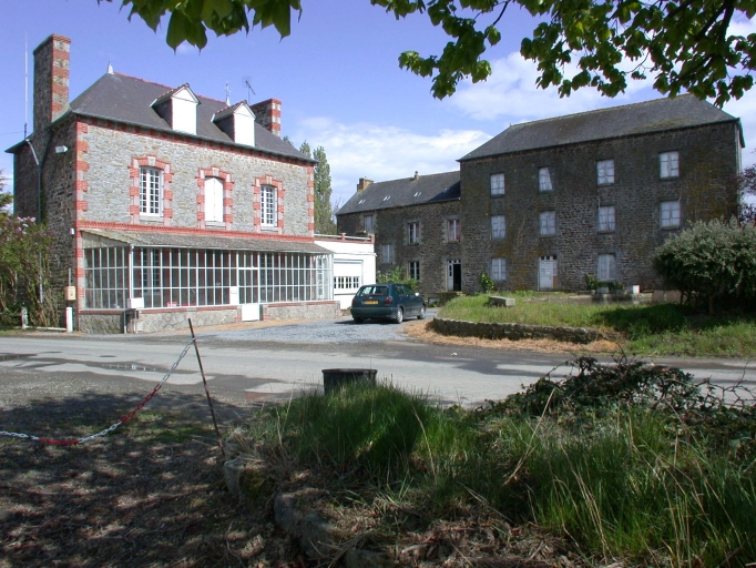 Vue générale nord-ouest de la minoterie et des logements.