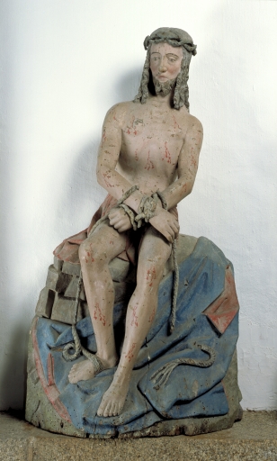 Statue : Christ aux outrages, Eglise Sainte-Croix (Quimperlé)