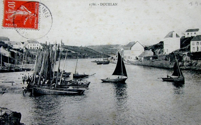 Vue vers le nord, carte postale, vers 1900 (coll.part.).