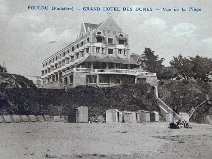 Grand Hôtel des Dunes, Dutartre architecte (détruit). Carte postale, vers 1935 (coll. part.)