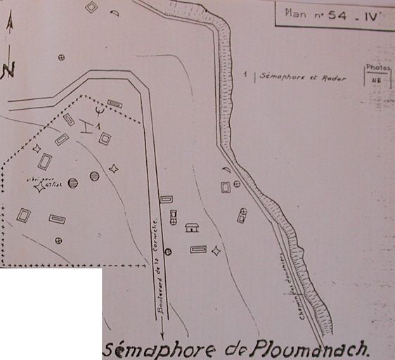 Plan de l'ensemble fortifié de Ploumanac'h, rapport Pinczon du Sel. Livre IV, vers 1947, Service Historique de la Marine, Brest