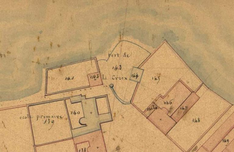 Extrait du cadastre parcellaire de Roscoff : Fort La Croix, 1846