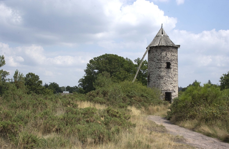Vue générale ; Le moulin à vent de la Roche