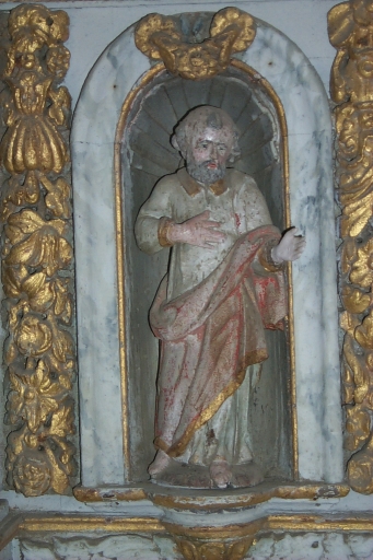 Ensemble de 2 statuettes : saint Pierre, saint Paul