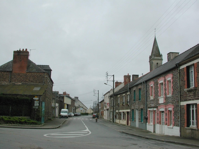 Le centre du village : vue de situation est