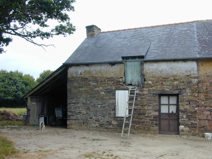 Vue générale sud-est ; Bel Air, logis de ferme du milieu du 19e siècle