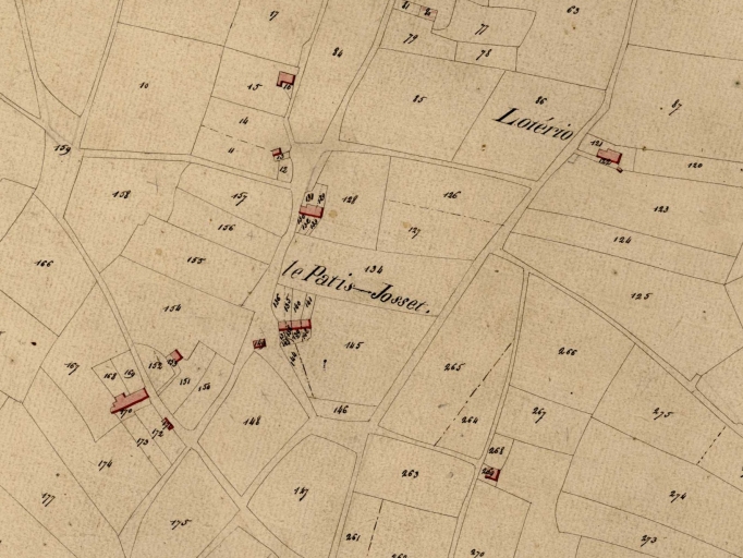 Extrait du cadastre de 1823 ; Extrait du cadastre de 1823 ; Extrait du cadastre de 1823