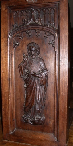 Panneau du dorsal : Christ enseignant