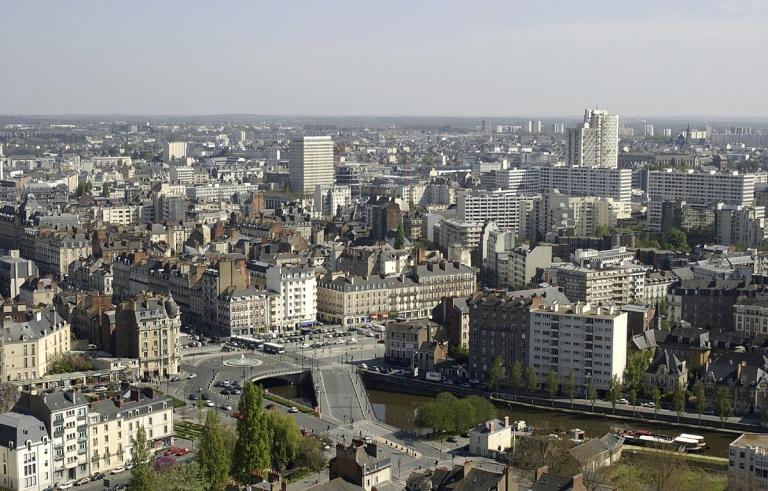 Vue de situation prise du nord-ouest