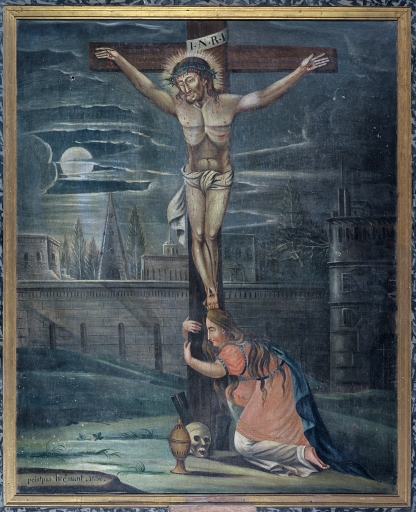 Tableau : Crucifixion, Saint-Nicolas-des-Eaux (Pluméliau fusionnée en Pluméliau-Bieuzy en 2019)