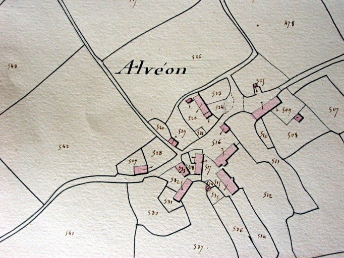 Plan cadastral 1828, section B3 (AD Morbihan, série 3P) ; Extrait cadastral ancien 1828, section B3 (A.D. 56, série 3P)  ; Extrait du cadastre ancien de 1828, section B3 (A.D. 56, série 3P)