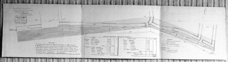 Plan de la station balnéaire de Tourony-Plage, plan imprimé sur papier, par Gabriel Le Flaman, géomètre, 1926. ; Plan de la station balnéaire de Tourony-Plage, plan imprimé sur papier, par Gabriel Le Flmaan, géomètre, 1926