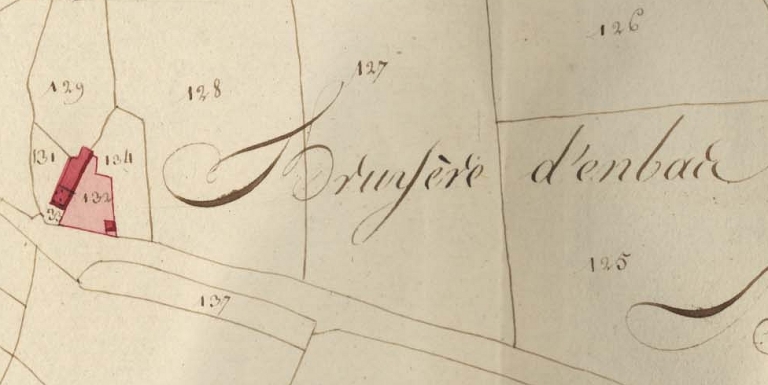 Extrait des plans cadastraux parcellaires de 1811 (AD 22)